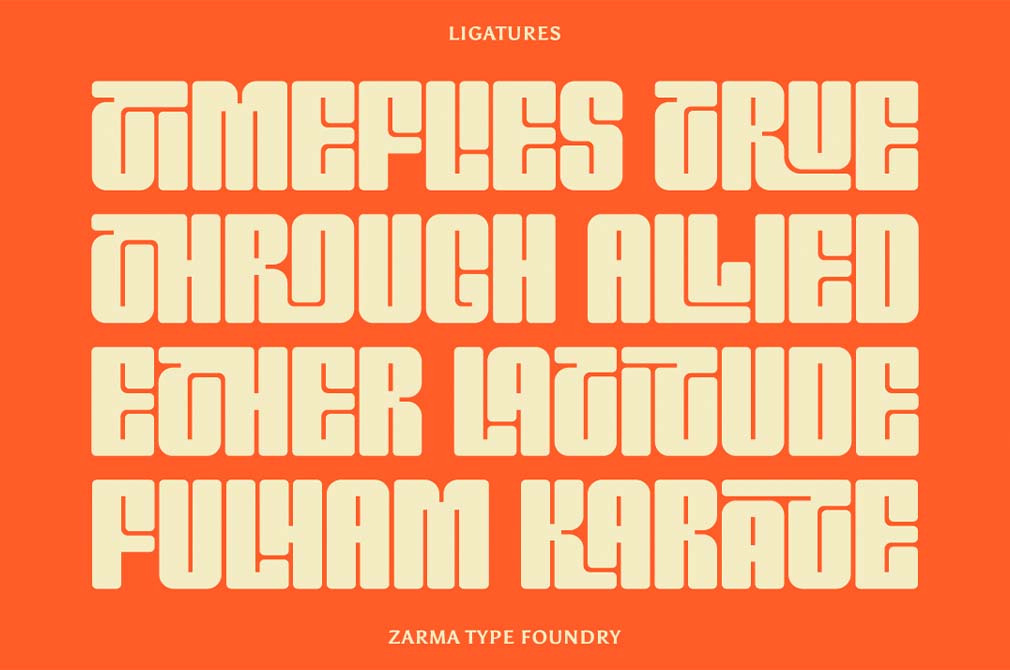 两款复古老派氛围独特贴纸封面社交媒体设计厚实粗体字体 Entuista - Chunky Display Font 设计素材 sucaiwan.com