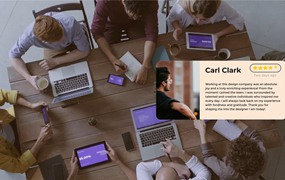 达芬奇模板:10个电商产品店铺视频介绍星级评论评分模板