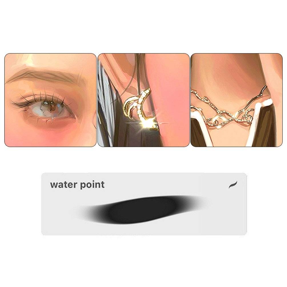 细腻果冻湿润质感玻璃釉线条水墨效果绘画艺术Procreate笔刷画笔设计素材Procreate Glazing Water Jelly Brush (7 types + 1) 笔刷资源 sucaiwan.com