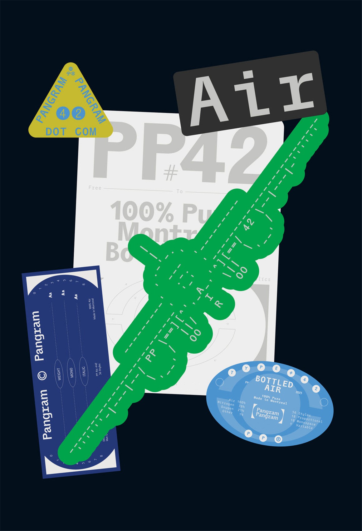 英文字体：现代粗野极简主义实验性打印印刷无衬线字体家族 Air by Pangram Pangram , sucaiwan.com