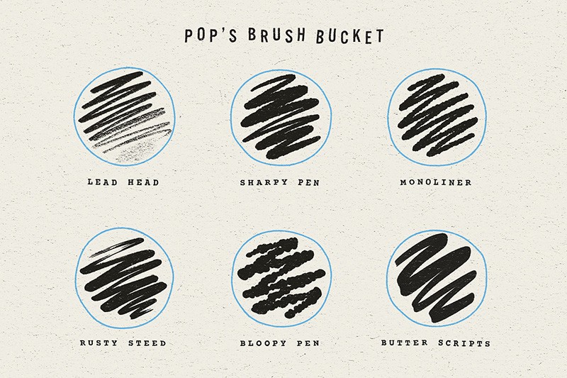 复古手稿粗糙纹理PS笔刷套装 , 第3张-素材湾丨精选海外优质设计素材资源 复古手稿粗糙纹理PS笔刷套装 , sucaiwan.com