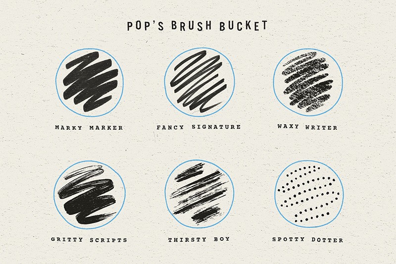 复古手稿粗糙纹理PS笔刷套装 , 第4张-素材湾丨精选海外优质设计素材资源 复古手稿粗糙纹理PS笔刷套装 , sucaiwan.com