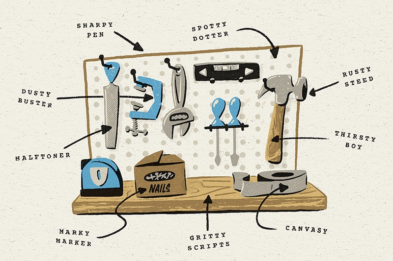 复古手稿粗糙纹理PS笔刷套装 , 第6张-素材湾丨精选海外优质设计素材资源 复古手稿粗糙纹理PS笔刷套装 , sucaiwan.com