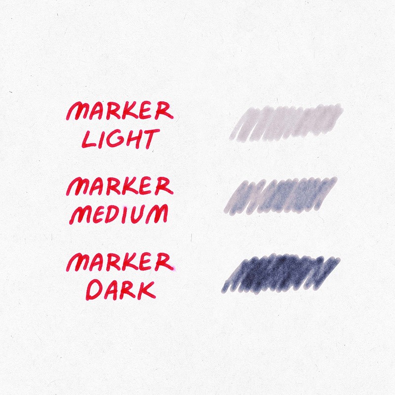 Photoshop高仿真马克笔笔刷 , sucaiwan.com