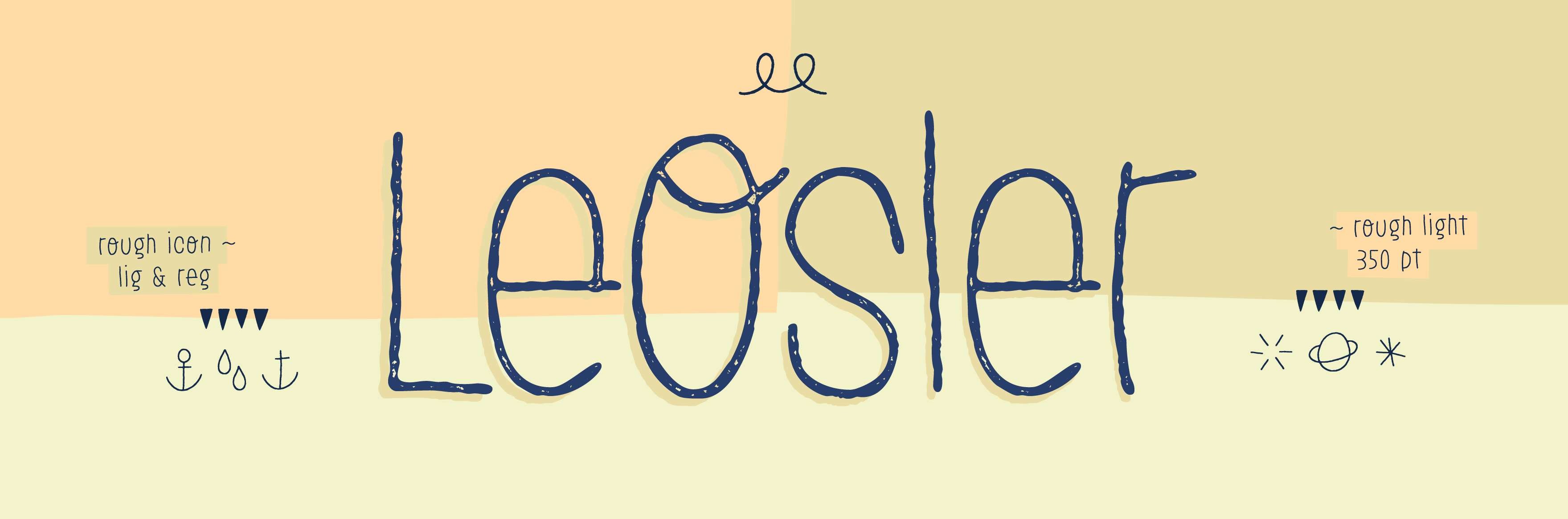 LeOsler有趣的英文装饰字体 , sucaiwan.com