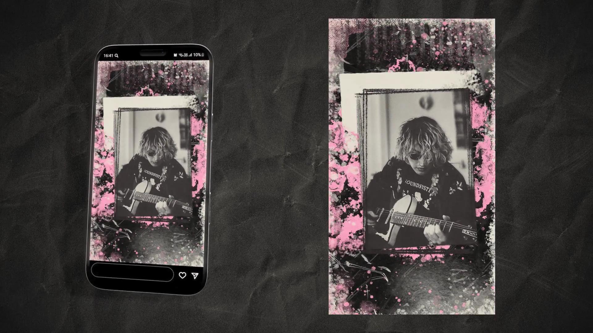 AE/PR模板：大胆前卫复古仿旧垃圾摇滚风格粗体排版标题动画开场片头 , sucaiwan.com