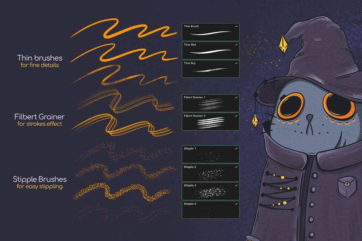 24款逼真水粉水彩线条颗粒水墨效果procreate绘画笔刷画笔素材 Gouache Procreate Brushes 笔刷资源 第2张-素材湾丨精选海外优质设计素材资源 24款逼真水粉水彩线条颗粒水墨效果procreate绘画笔刷画笔素材 Gouache Procreate Brushes 笔刷资源 sucaiwan.com