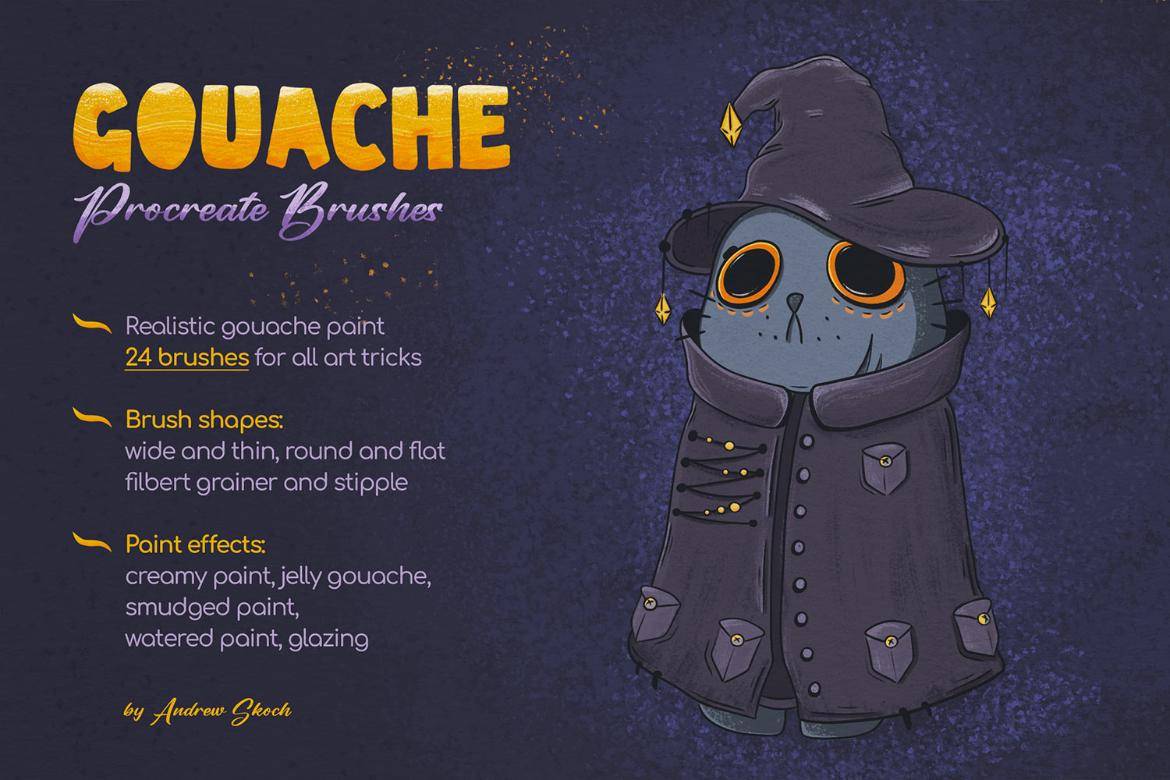 24款逼真水粉水彩线条颗粒水墨效果procreate绘画笔刷画笔素材 Gouache Procreate Brushes 笔刷资源 第6张-素材湾丨精选海外优质设计素材资源 24款逼真水粉水彩线条颗粒水墨效果procreate绘画笔刷画笔素材 Gouache Procreate Brushes 笔刷资源 sucaiwan.com