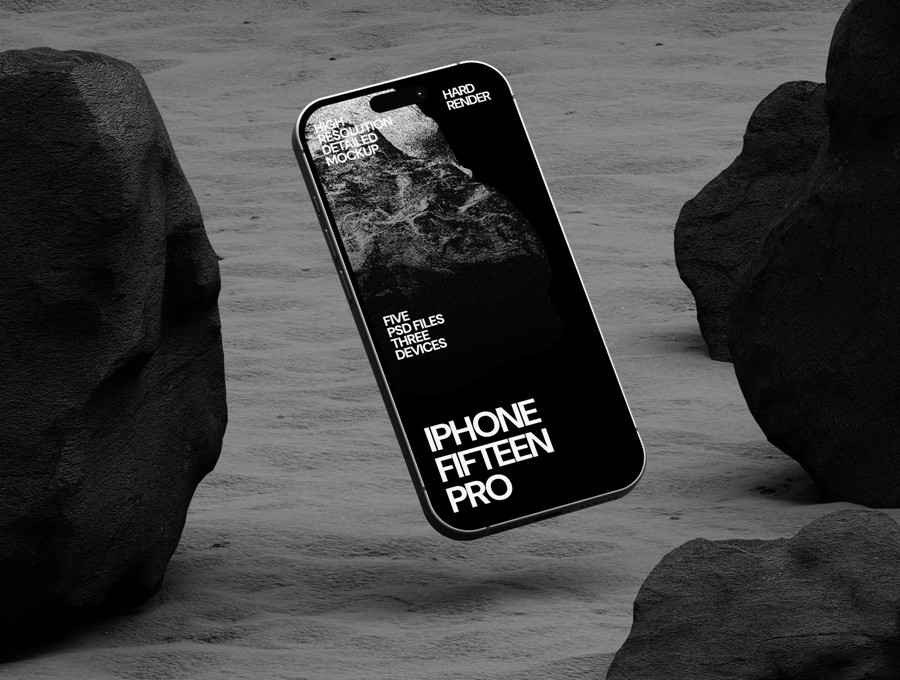 黑化工业风UI设计苹果iPad平板MacBook电脑iPhone手机贴图PS/AE样机模板素材 ZeroG Device Mockup 样机素材 sucaiwan.com