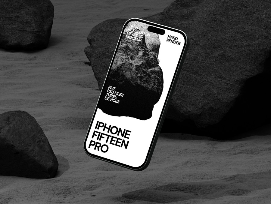 黑化工业风UI设计苹果iPad平板MacBook电脑iPhone手机贴图PS/AE样机模板素材 ZeroG Device Mockup 样机素材 sucaiwan.com