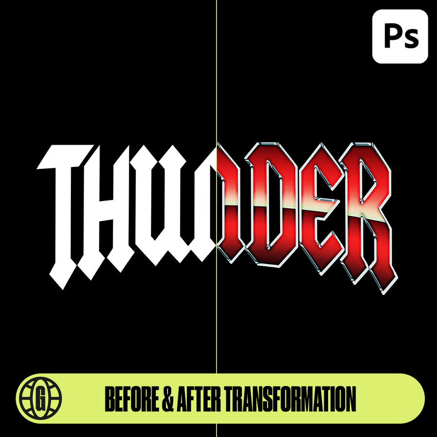 复古暗黑重金属嘻哈说唱街头艺术镀铬3D效果标题LOGO设计PS样式预设素材 GFXWRLD – HEAVY METAL TEXT STYLES PACK (VOL. 2) 插件预设 sucaiwan.com