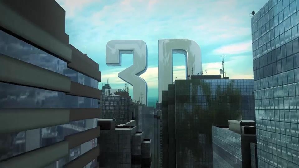 AE模板：企业级现代城市楼宇钢铁森林摩天轮3D建筑LOGO展示 Massive City Logo 影视音频 sucaiwan.com