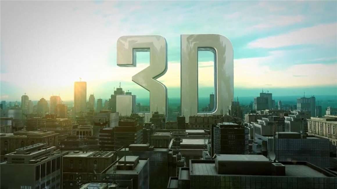 AE模板：企业级现代城市楼宇钢铁森林摩天轮3D建筑LOGO展示 Massive City Logo 影视音频 sucaiwan.com