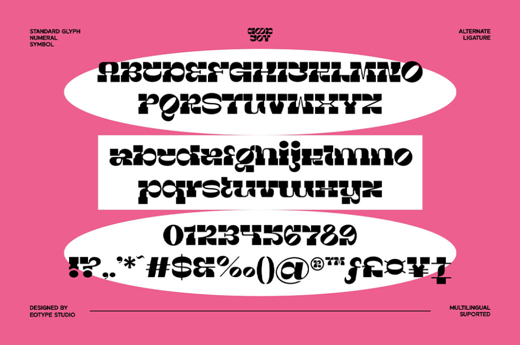 Good Joy | Groovy Font 70年代复古经典趣味嬉皮士美学平面贴纸卡通动画字体 设计素材 sucaiwan.com