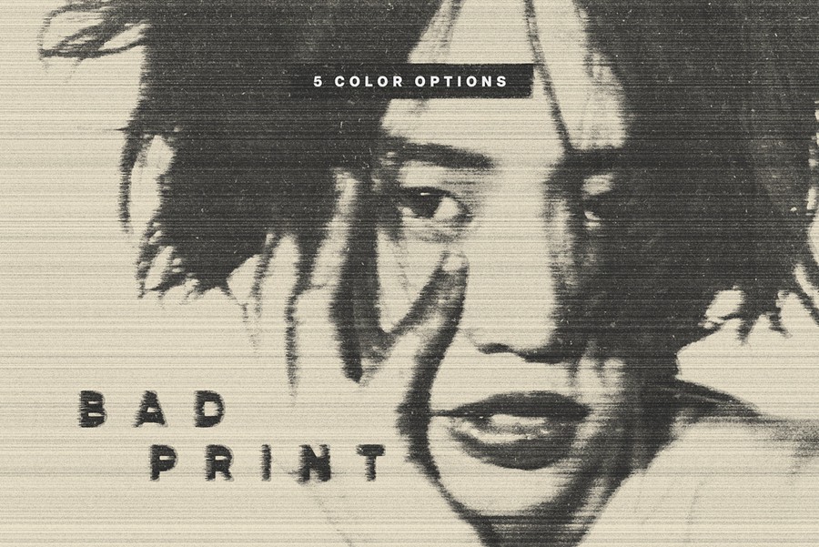 复古扭曲彩色打印复印照片效果ps特效滤镜样机 Distorted Colorful Scan Photo Effect 插件预设 第1张-素材湾丨精选海外优质设计素材资源 复古扭曲彩色打印复印照片效果ps特效滤镜样机 Distorted Colorful Scan Photo Effect 插件预设 sucaiwan.com