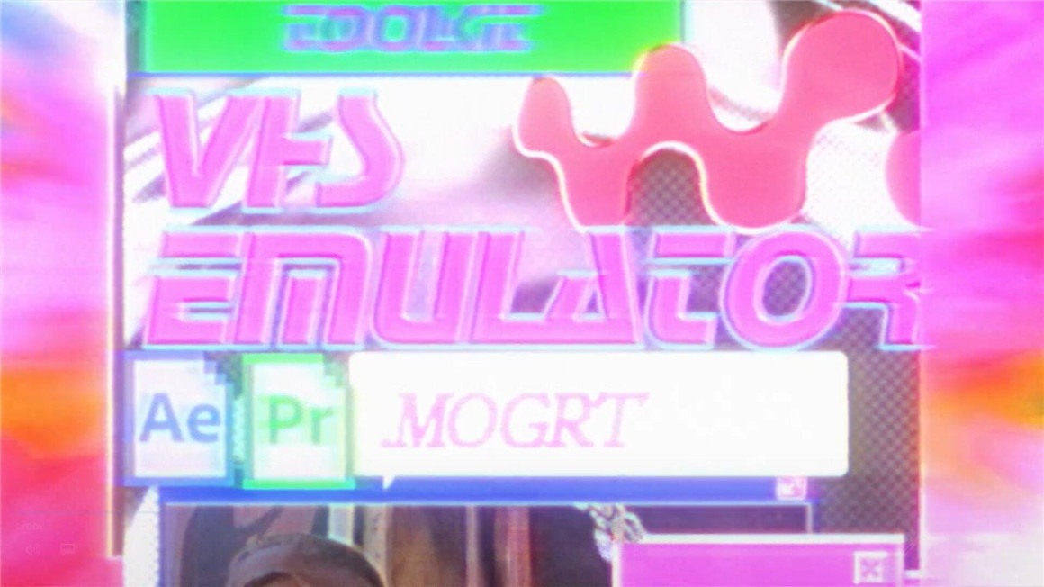 复古怀旧VHS氛围仿真模拟画面闪烁线条扭曲电视干扰效果AE/PR模板 Emulator for AE and Premiere Pro 影视音频 sucaiwan.com