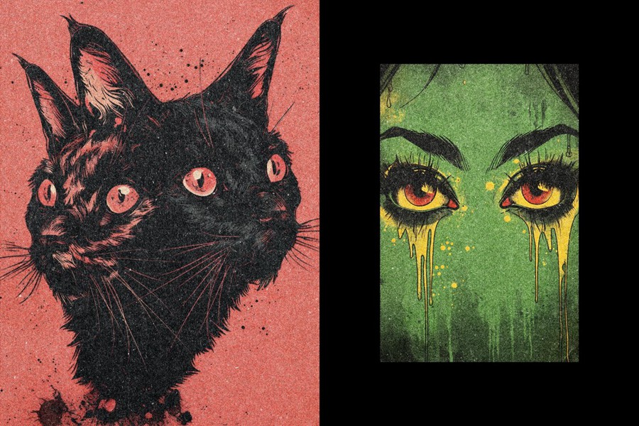 复古做旧磨损粗糙打印复印照片效果ps特效滤镜样机 Old Printer Photo Effect 插件预设 第5张-素材湾丨精选海外优质设计素材资源 复古做旧磨损粗糙打印复印照片效果ps特效滤镜样机 Old Printer Photo Effect 插件预设 sucaiwan.com