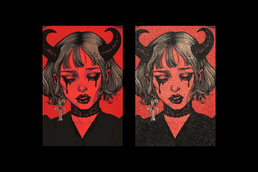 复古做旧磨损粗糙打印复印照片效果ps特效滤镜样机 Old Printer Photo Effect 插件预设 第6张-素材湾丨精选海外优质设计素材资源 复古做旧磨损粗糙打印复印照片效果ps特效滤镜样机 Old Printer Photo Effect 插件预设 sucaiwan.com