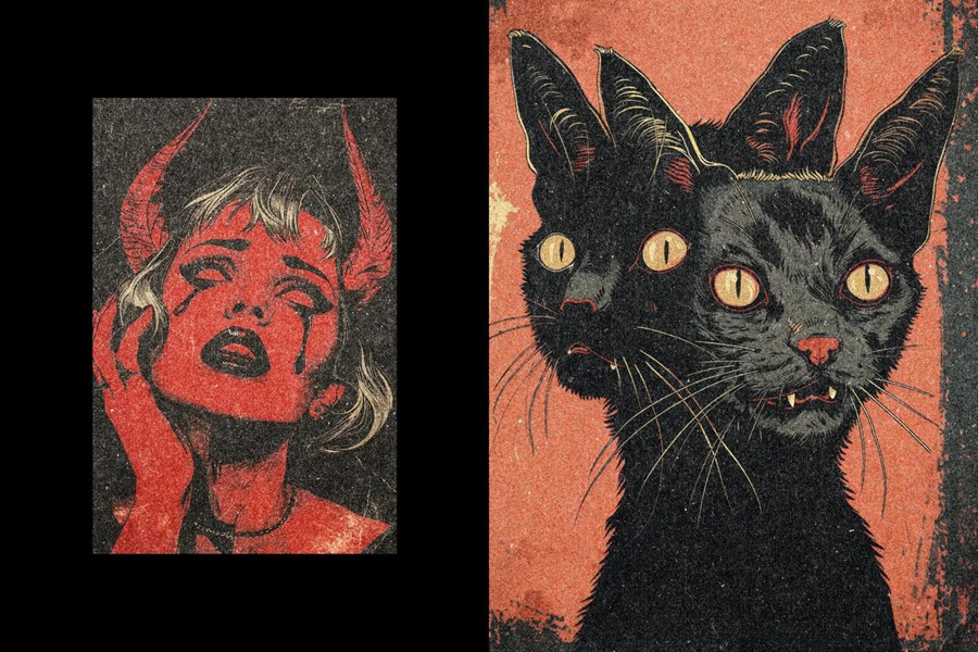 复古做旧磨损粗糙打印复印照片效果ps特效滤镜样机 Old Printer Photo Effect 插件预设 第7张-素材湾丨精选海外优质设计素材资源 复古做旧磨损粗糙打印复印照片效果ps特效滤镜样机 Old Printer Photo Effect 插件预设 sucaiwan.com