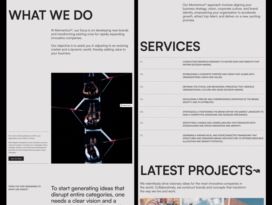时尚自适应作品集案例企业品牌服务网站WEB UI界面设计Framer模板素材 MOMENTUM – Agency Website Template for Framer APP UI 第5张-素材湾丨精选海外优质设计素材资源 时尚自适应作品集案例企业品牌服务网站WEB UI界面设计Framer模板素材 MOMENTUM – Agency Website Template for Framer APP UI sucaiwan.com