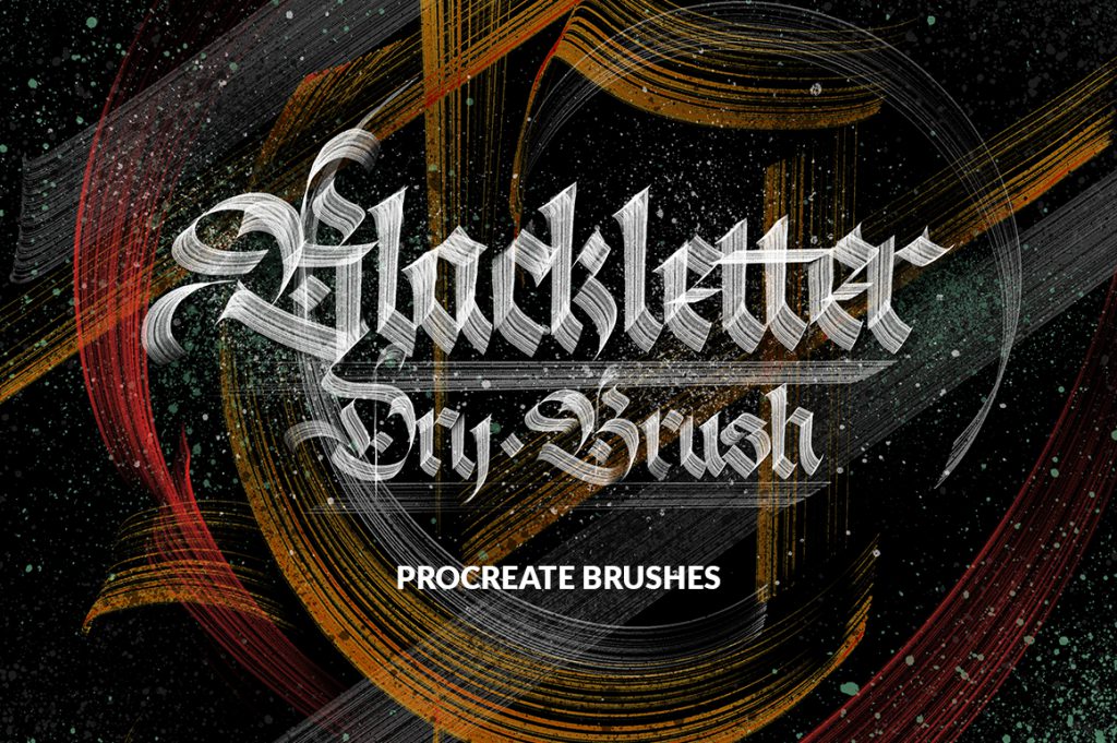 Jake Rainis – Blackletter Dry Brush Procreate Brushes 笔刷资源 第1张-素材湾丨精选海外优质设计素材资源 Jake Rainis – Blackletter Dry Brush Procreate Brushes 笔刷资源 sucaiwan.com