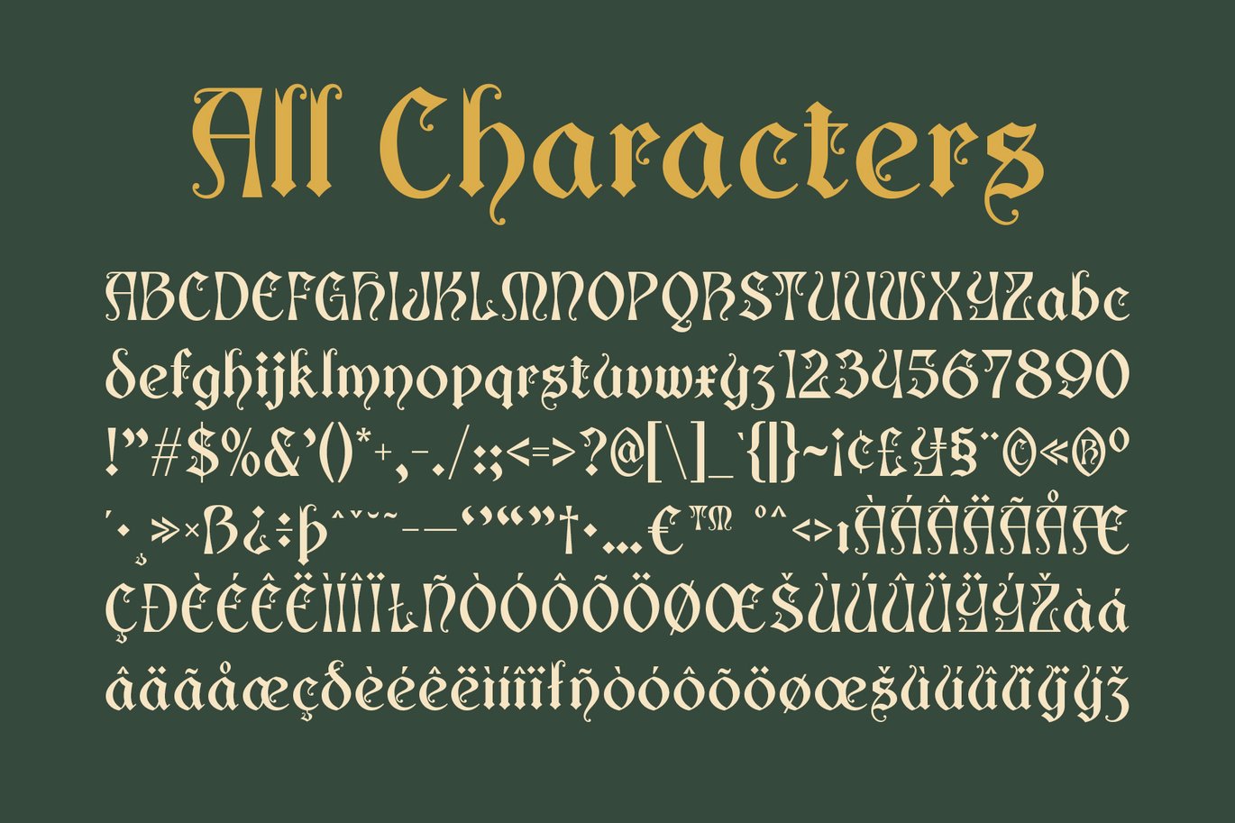 哥特式优雅复古品牌海报徽标设计装饰英文字体安装包 Amapola – Gothic Uncial Font 设计素材 第4张-素材湾丨精选海外优质设计素材资源 哥特式优雅复古品牌海报徽标设计装饰英文字体安装包 Amapola – Gothic Uncial Font 设计素材 sucaiwan.com