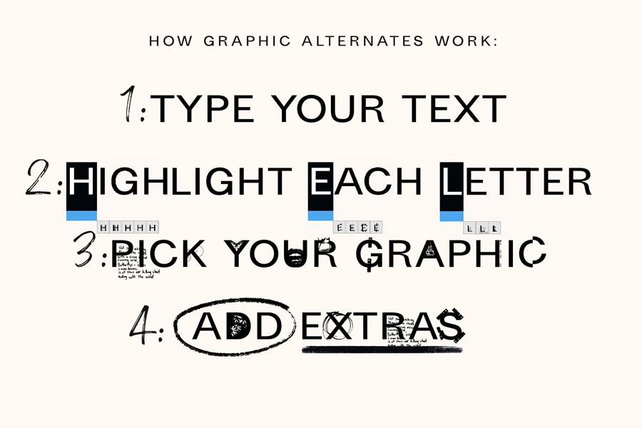 英文字体:现代趣味半调拼贴艺术图形插画无衬线涂鸦装饰字体 STONED YOUTH - GRAPHIC FONT 设计素材 第3张-素材湾丨精选海外优质设计素材资源 英文字体:现代趣味半调拼贴艺术图形插画无衬线涂鸦装饰字体 STONED YOUTH - GRAPHIC FONT 设计素材 sucaiwan.com