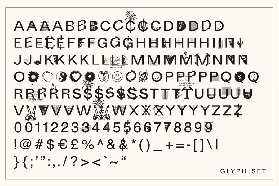 英文字体:现代趣味半调拼贴艺术图形插画无衬线涂鸦装饰字体 STONED YOUTH - GRAPHIC FONT 设计素材 第10张-素材湾丨精选海外优质设计素材资源 英文字体:现代趣味半调拼贴艺术图形插画无衬线涂鸦装饰字体 STONED YOUTH - GRAPHIC FONT 设计素材 sucaiwan.com