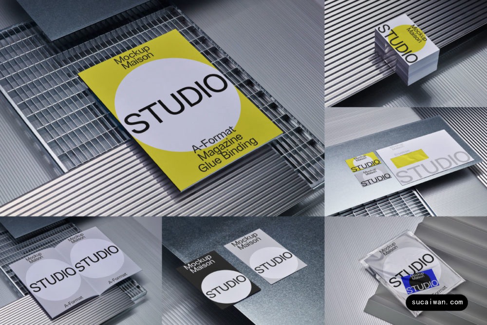 11款高级风格化工业风VI品牌设计名片单页信封画册展示贴图PS样机模板素材 Maison Mockup – Metal Collection Vol 1 样机素材 第1张-素材湾丨精选海外优质设计素材资源 11款高级风格化工业风VI品牌设计名片单页信封画册展示贴图PS样机模板素材 Maison Mockup – Metal Collection Vol 1 样机素材 sucaiwan.com