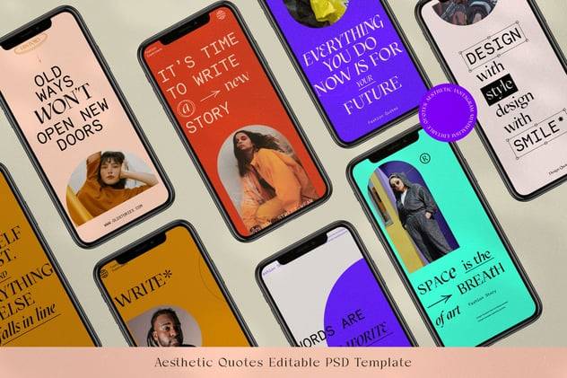 时尚欧美ins风社交媒体推广公众号推文电商海报设计psd模板 Quotes Love – Post & Story Instagram 图片素材 第8张-素材湾丨精选海外优质设计素材资源 时尚欧美ins风社交媒体推广公众号推文电商海报设计psd模板 Quotes Love – Post & Story Instagram 图片素材 sucaiwan.com