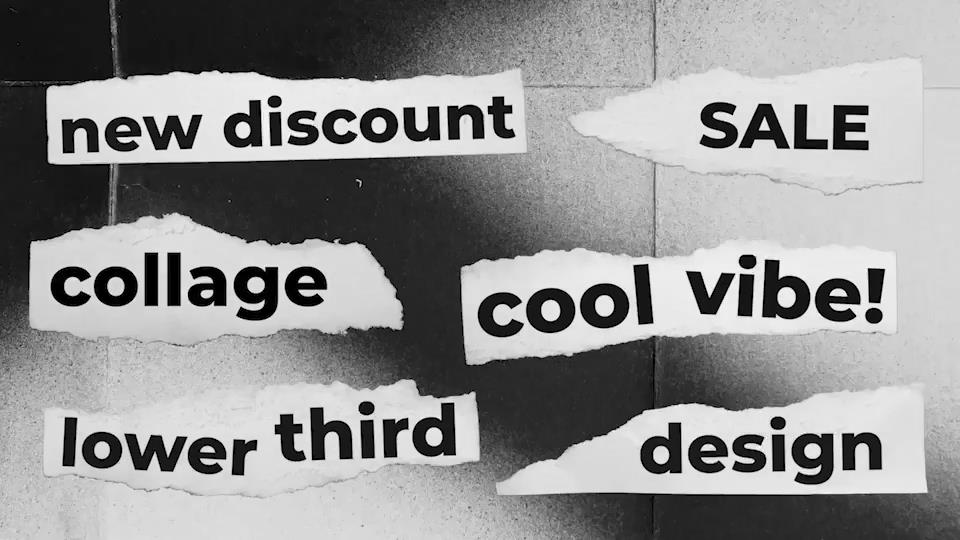 AE/PR模板：复古纸张拼贴艺术褶皱标题转场叠加背景栏目包装定格动画素材包 Paper & Collage Branding Pack 影视音频 sucaiwan.com