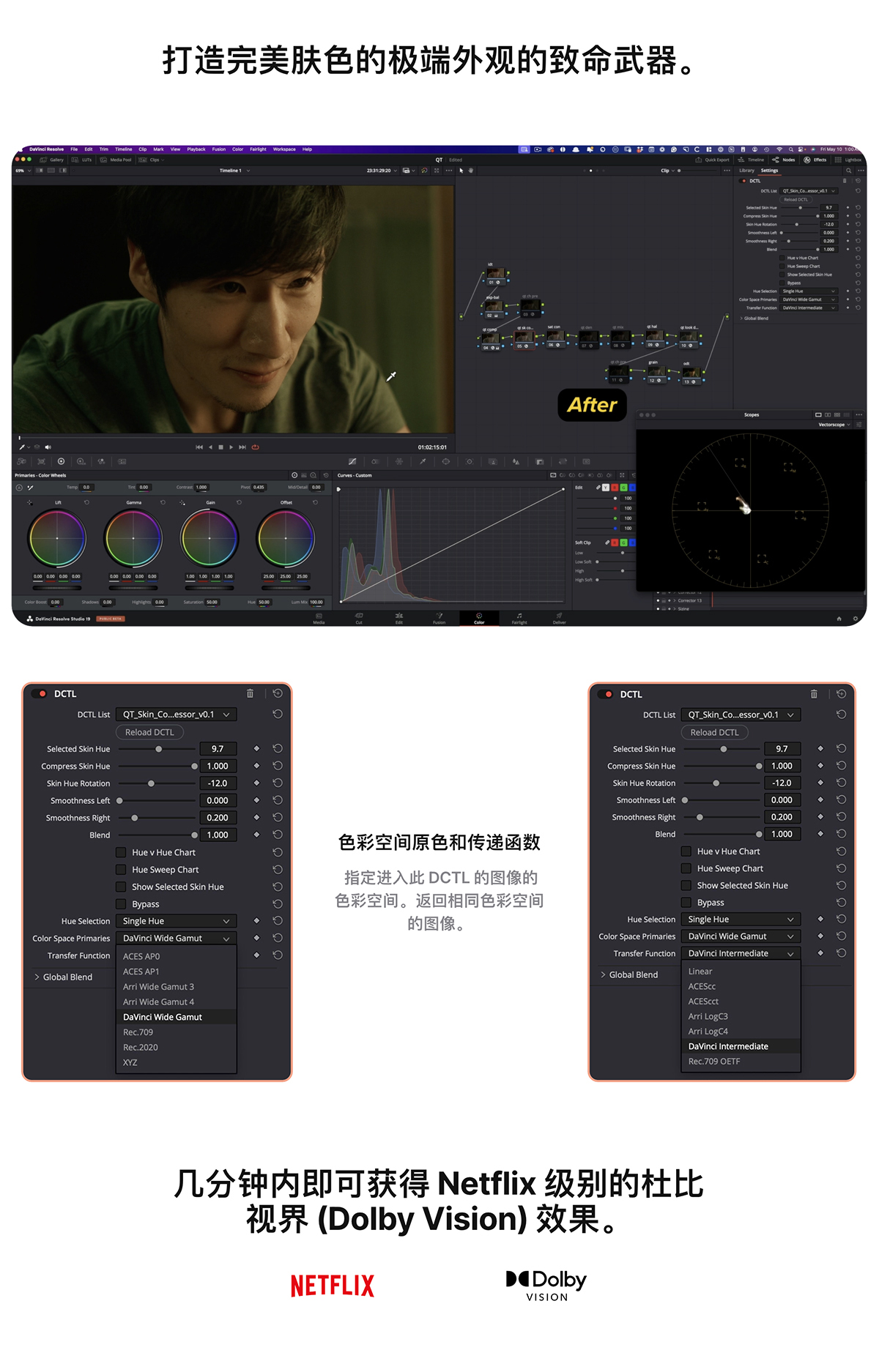 QT Skin Compressor — Qazi’s Toolkit 网飞电影级完美皮肤色调/色相压缩混合调整达芬奇DCTL插件 , 第7张-素材湾丨精选海外优质设计素材资源 QT Skin Compressor — Qazi’s Toolkit 网飞电影级完美皮肤色调/色相压缩混合调整达芬奇DCTL插件 , sucaiwan.com