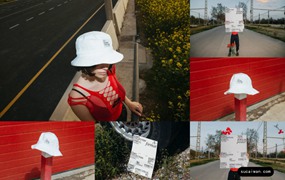 7款欧美风小众街头帽子海报VI品牌设计展示PS贴图样机MOCKUP模板 Bendito.Mockup – K1NK1 Collection Vol 1
