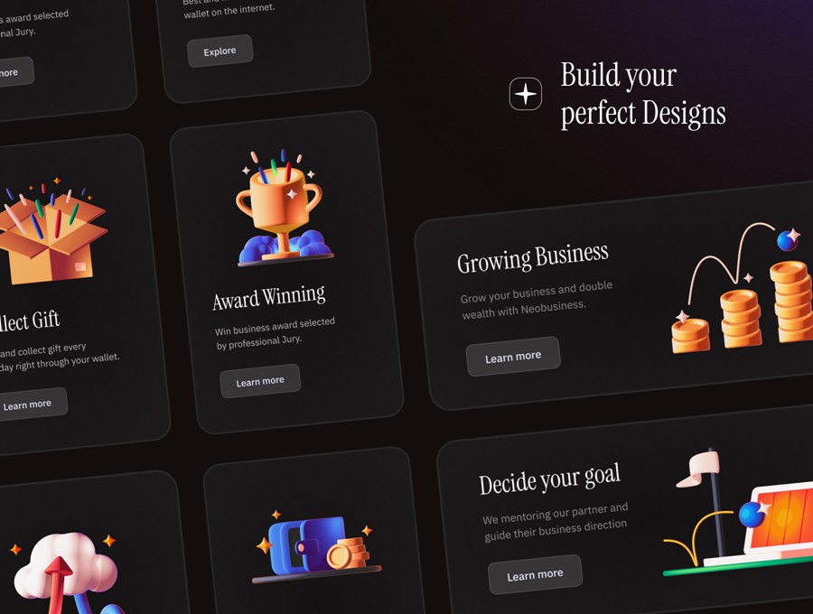 21款卡通趣味创意网络科技金融3D插图图标设计Blender/PNG格式素材 Neobusiness 3D 图片素材 sucaiwan.com