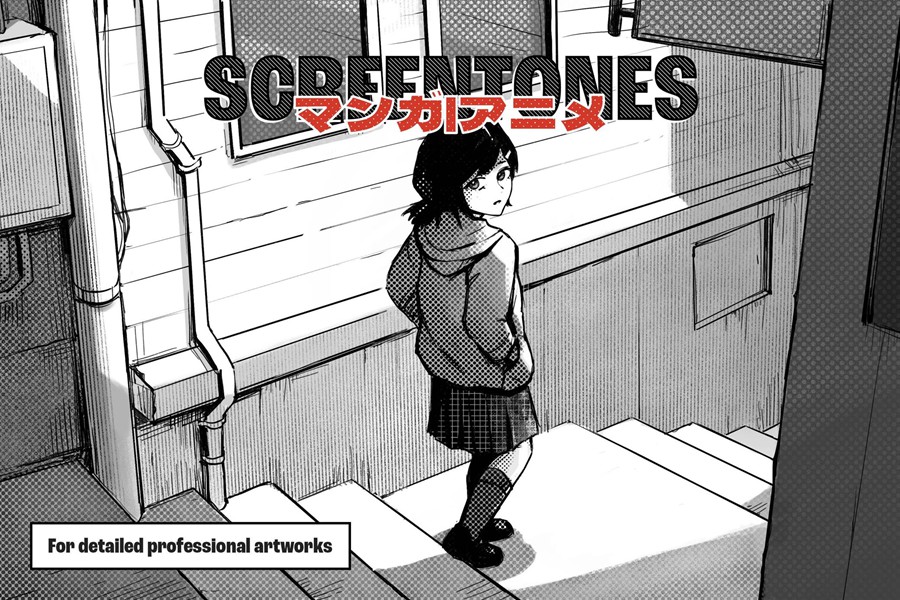 50款真实漫画半色调网点波点艺术绘画Affinity笔刷画笔设计素材 Manga Screentone Brushes for Affinity 笔刷资源 第5张-素材湾丨精选海外优质设计素材资源 50款真实漫画半色调网点波点艺术绘画Affinity笔刷画笔设计素材 Manga Screentone Brushes for Affinity 笔刷资源 sucaiwan.com