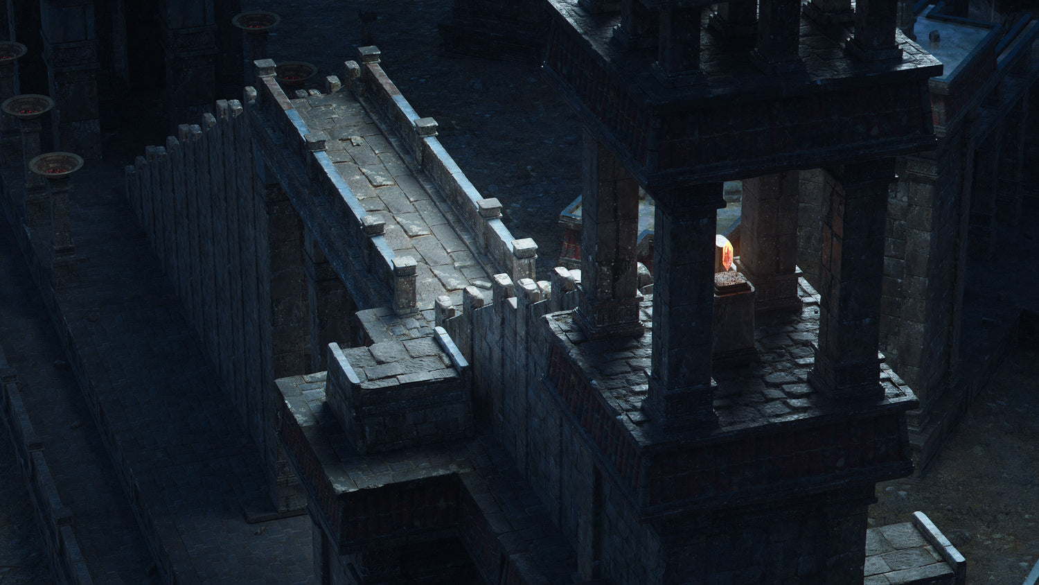 Blender失落古迹帝国寺庙古墓探险神秘遗迹场景元素3D模型 KitBash3D – Secrets of the Luminara 样机素材 sucaiwan.com