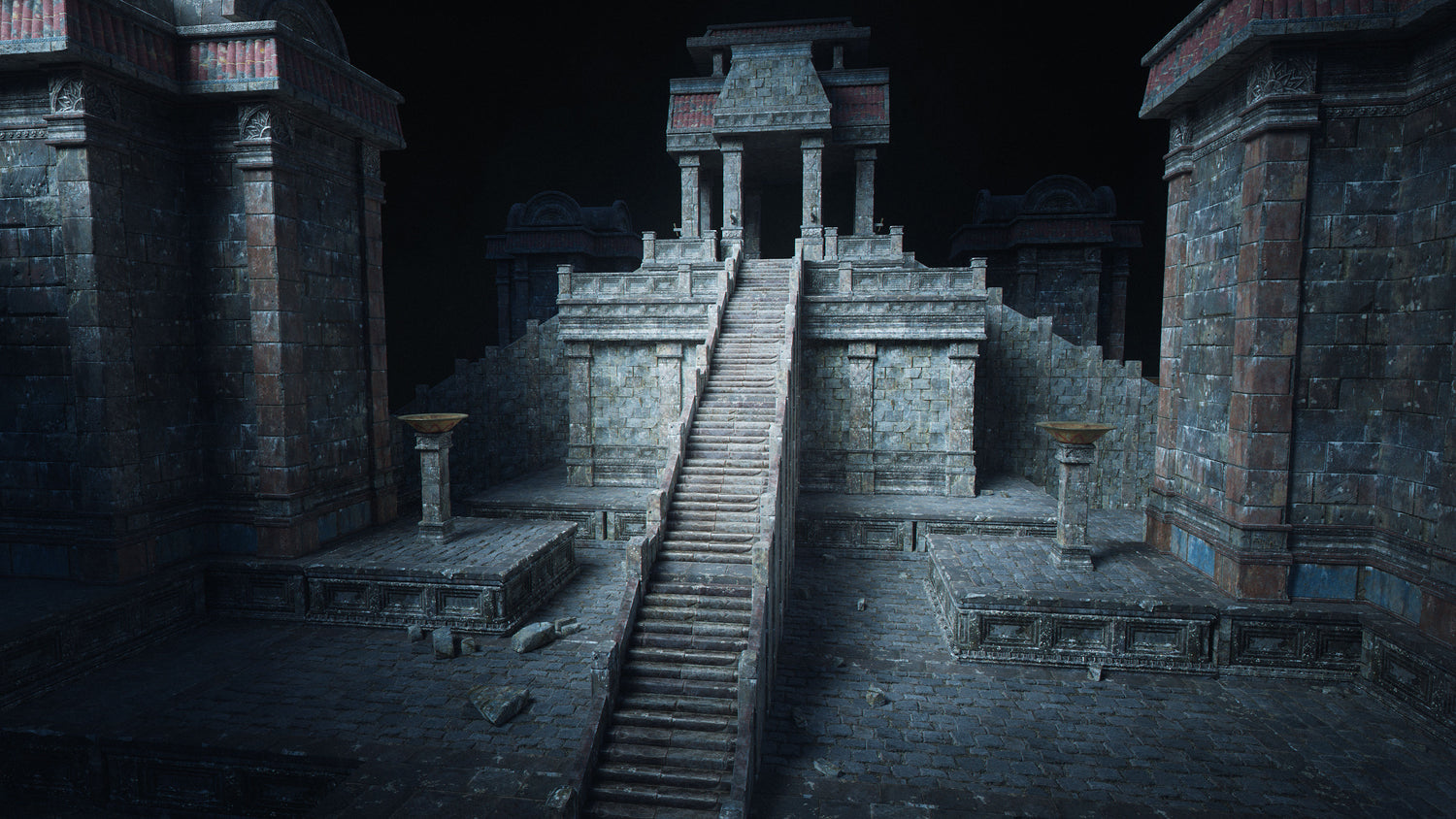 Blender失落古迹帝国寺庙古墓探险神秘遗迹场景元素3D模型 KitBash3D – Secrets of the Luminara 样机素材 sucaiwan.com