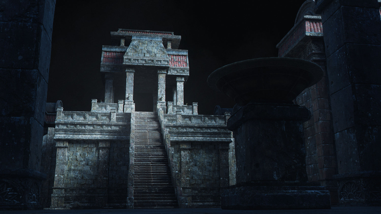 Blender失落古迹帝国寺庙古墓探险神秘遗迹场景元素3D模型 KitBash3D – Secrets of the Luminara 样机素材 sucaiwan.com