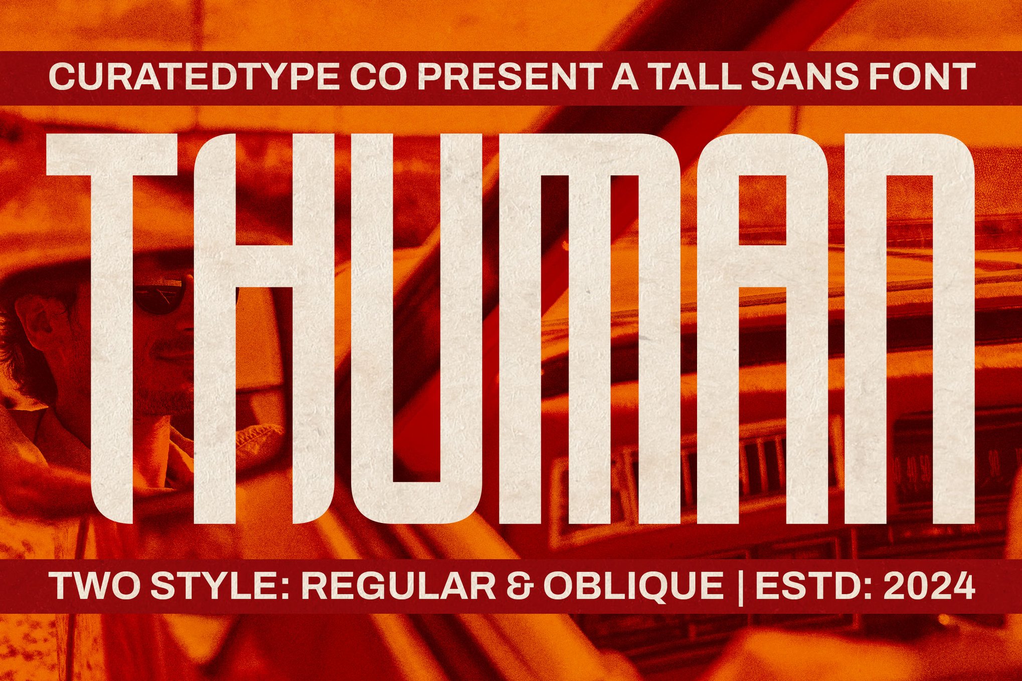 现代优雅品牌海报徽标设计无衬线英文字体安装包 Thuman – Tall Display Font 设计素材 sucaiwan.com
