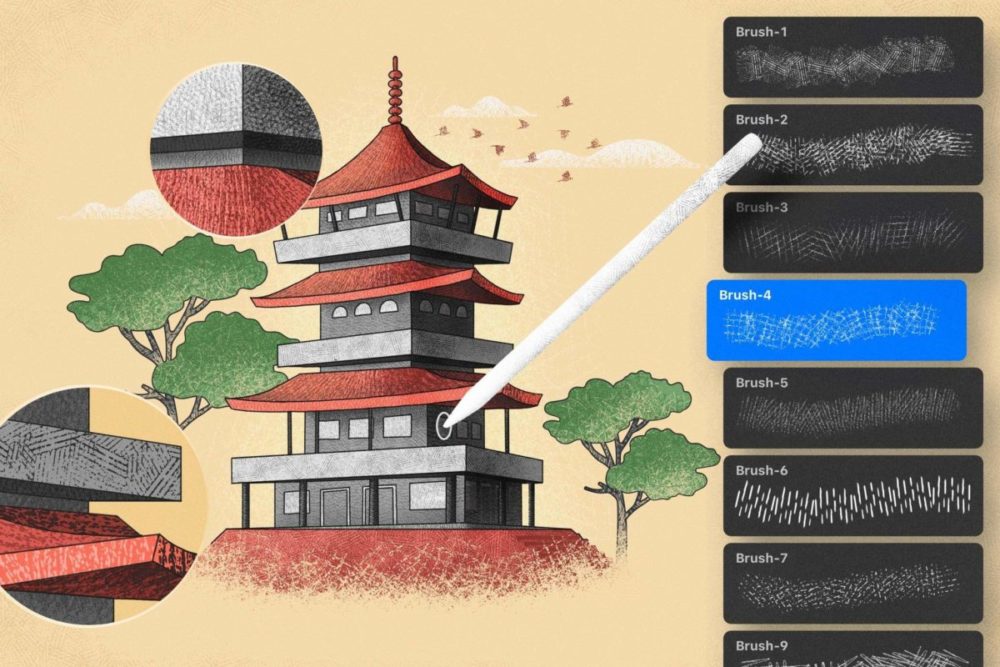 创意复古中国风漫画插件绘画艺术线条阴影procreate笔刷设计素材 Hatch Master Brushes for Procreate 笔刷资源 第3张-素材湾丨精选海外优质设计素材资源 创意复古中国风漫画插件绘画艺术线条阴影procreate笔刷设计素材 Hatch Master Brushes for Procreate 笔刷资源 sucaiwan.com
