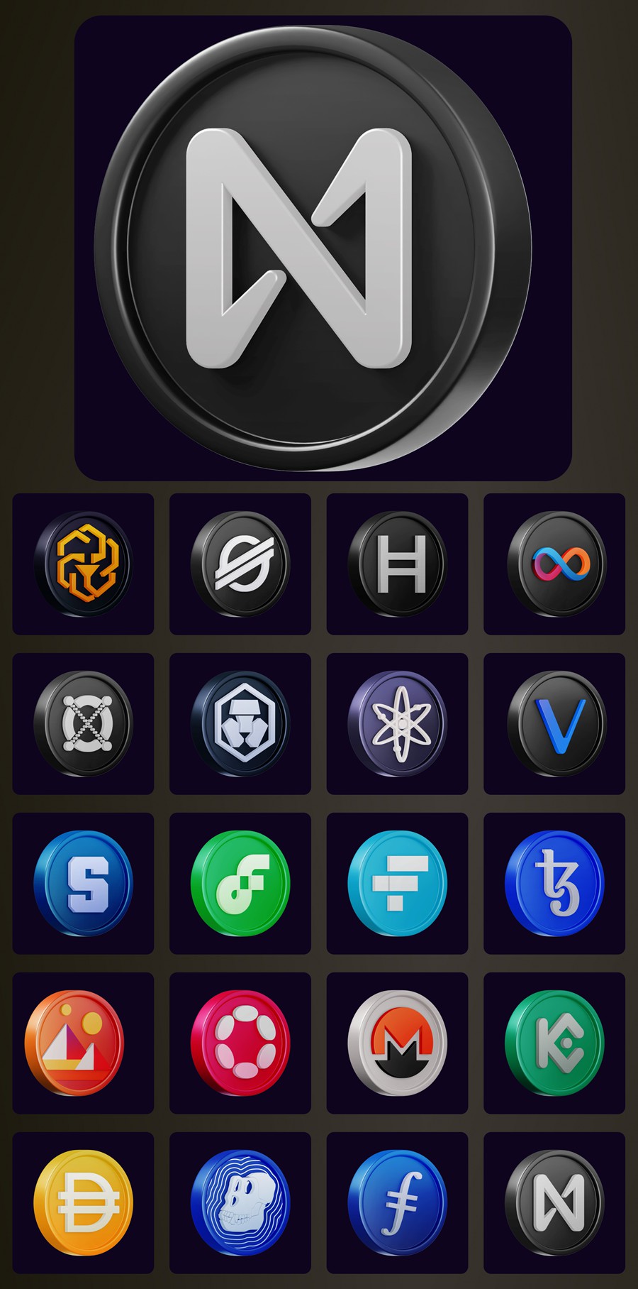 20款创意质感金融科技加密货币3D图标设计Blender/Figma/AE动画素材包 Animated Crypto Coins vol.2 图标素材 第7张-素材湾丨精选海外优质设计素材资源 20款创意质感金融科技加密货币3D图标设计Blender/Figma/AE动画素材包 Animated Crypto Coins vol.2 图标素材 sucaiwan.com