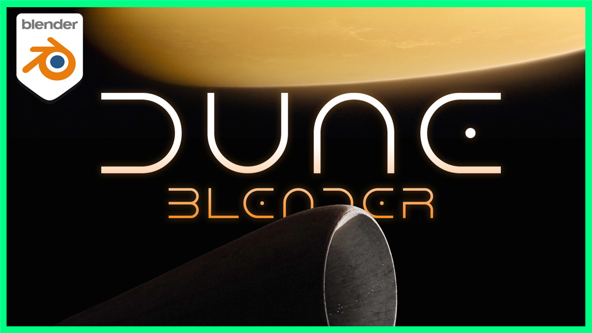大师课程：Blender重现电影《沙丘》飞船穿梭行星视效建模动画后期合成大师班 Blender 3D | Masterclass for Beginners Dune Edition , sucaiwan.com