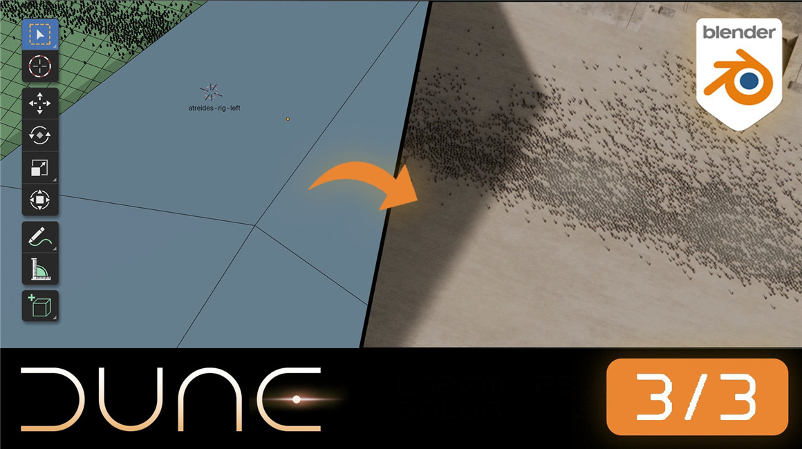 大师课程：Blender重现电影《沙丘》飞船穿梭行星视效建模动画后期合成大师班 Blender 3D | Masterclass for Beginners Dune Edition , sucaiwan.com