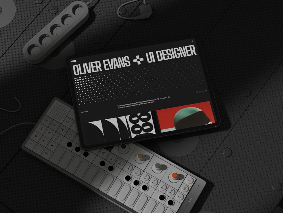 超酷暗黑系响应式作品集创意机构网站用户界面WEB UI设计Figma模板素材 Operator – Framer Portfolio Template APP UI sucaiwan.com