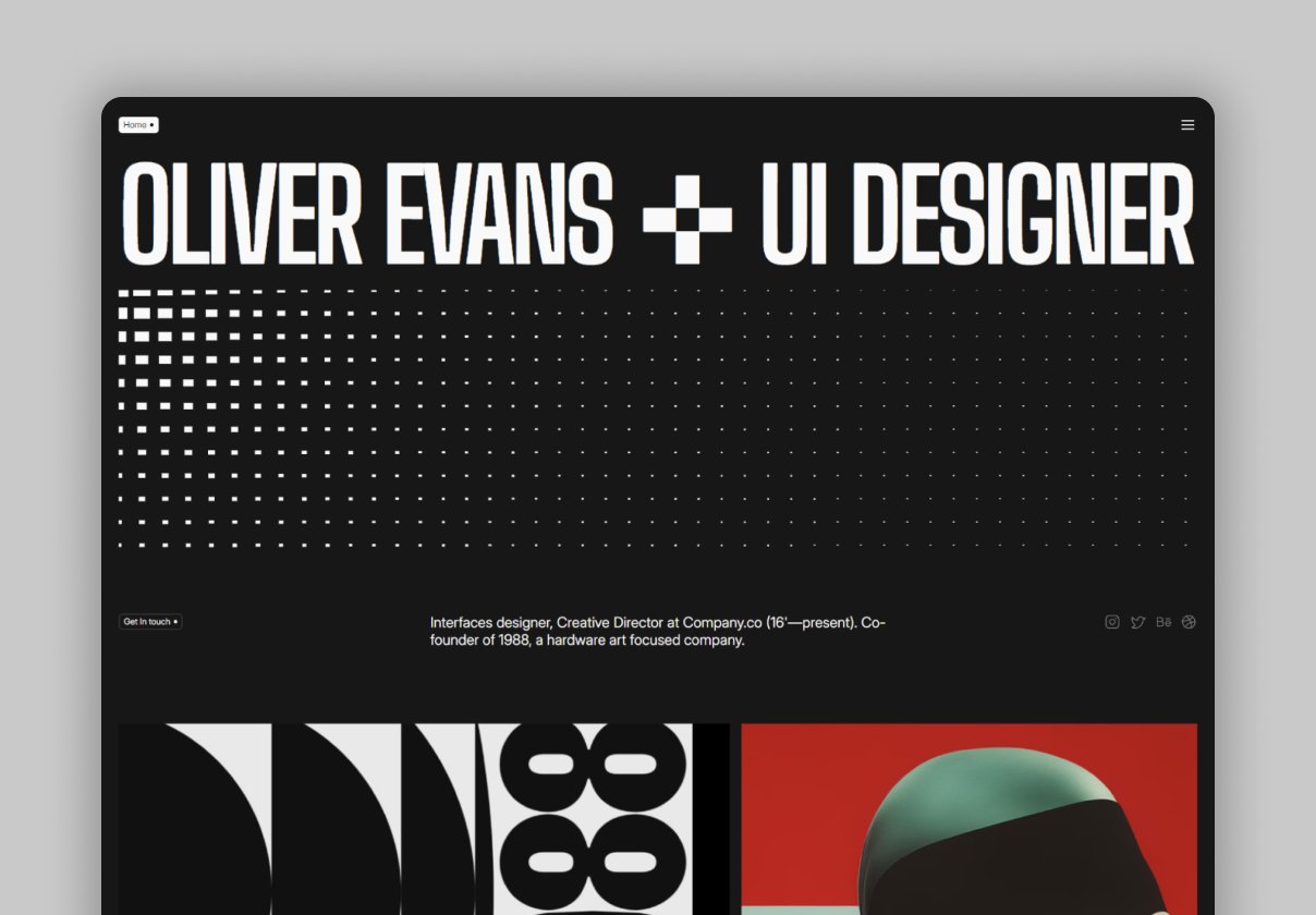 超酷暗黑系响应式作品集创意机构网站用户界面WEB UI设计Figma模板素材 Operator – Framer Portfolio Template APP UI sucaiwan.com