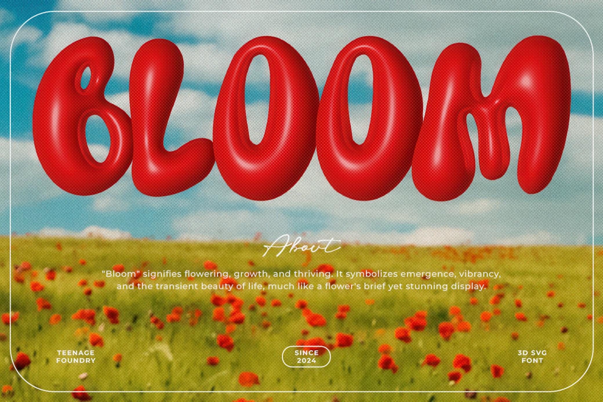 卡通趣味胖乎乎气球质感泡泡复古潮流Y2K风格PSAI英文字体安装包 Teenage Yellow Star — 3D SVG Font 设计素材 sucaiwan.com