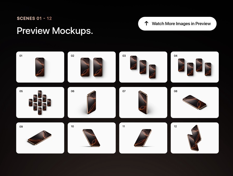 24款钛金属苹果iPhone 16 Pro手机UI广告设计展示贴图PSD样机MOCKUP模板 iPhone 16 Pro – 24 Mockups Scenes 样机素材 第2张-素材湾丨精选海外优质设计素材资源 24款钛金属苹果iPhone 16 Pro手机UI广告设计展示贴图PSD样机MOCKUP模板 iPhone 16 Pro – 24 Mockups Scenes 样机素材 sucaiwan.com