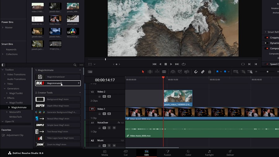 达芬奇预设:即时自定义添加动态旋转挥动缩放文本效果背景动画预设工具 Magic Animate Pro V3.0.2 插件预设 第3张-素材湾丨精选海外优质设计素材资源 达芬奇预设:即时自定义添加动态旋转挥动缩放文本效果背景动画预设工具 Magic Animate Pro V3.0.2 插件预设 sucaiwan.com