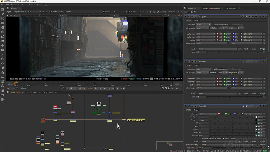 Nuke/Maya电影镜头照明灯光雾气氛围动画渲染全流程视频教程 中英文字幕 Cinematic Lighting Shot Production , 第9张-素材湾丨精选海外优质设计素材资源 Nuke/Maya电影镜头照明灯光雾气氛围动画渲染全流程视频教程 中英文字幕 Cinematic Lighting Shot Production , sucaiwan.com