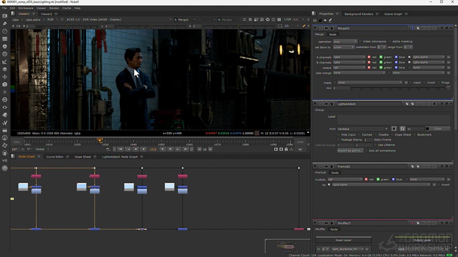 Nuke/Maya电影镜头照明灯光雾气氛围动画渲染全流程视频教程 中英文字幕 Cinematic Lighting Shot Production , 第8张-素材湾丨精选海外优质设计素材资源 Nuke/Maya电影镜头照明灯光雾气氛围动画渲染全流程视频教程 中英文字幕 Cinematic Lighting Shot Production , sucaiwan.com